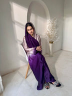 Purple Do Rang Abaya - Without Scarf - Available Online Beevaa Store Pakistan