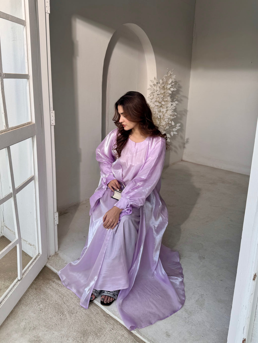Purple Abaya for Women  Malika Zareen by Beevaa