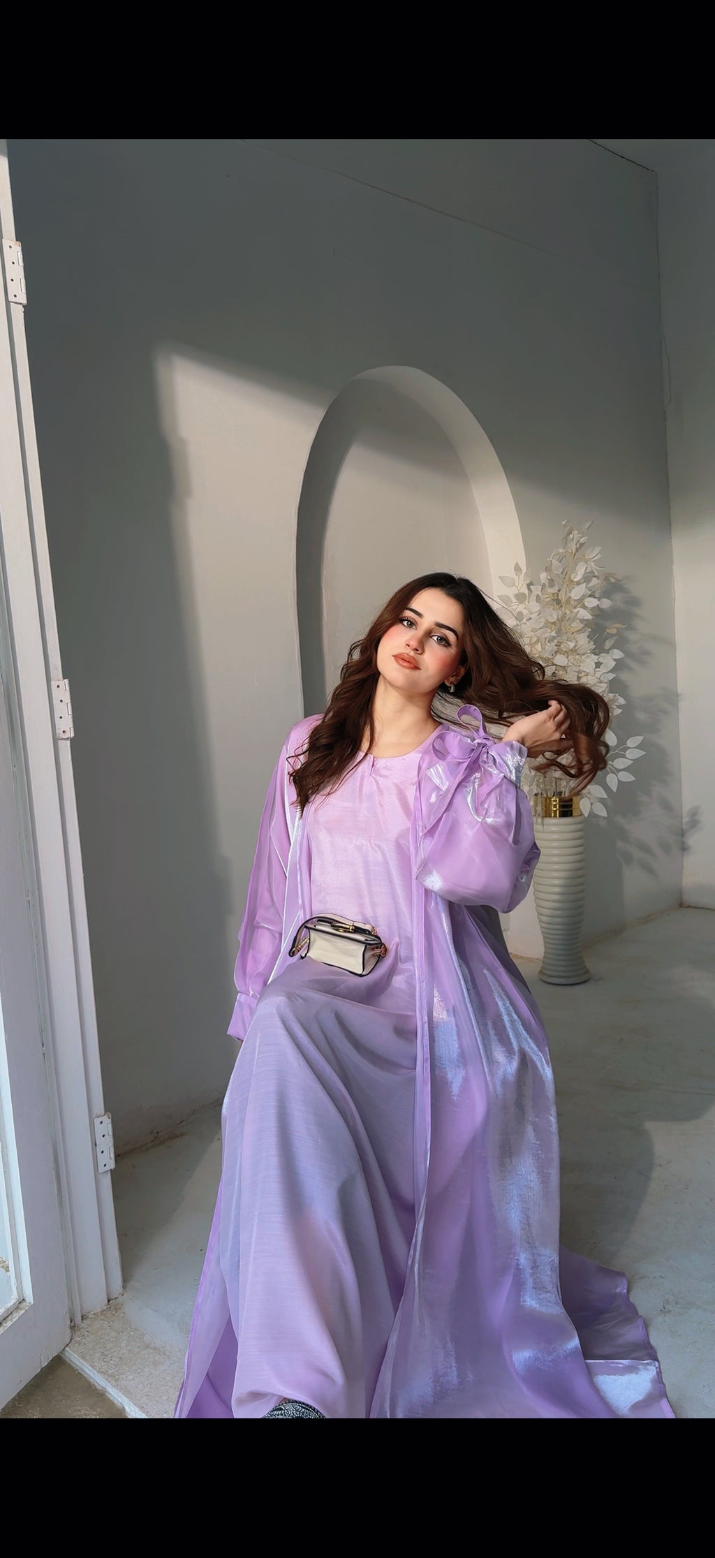 Purple Abaya for Women  Malika Zareen by Beevaa