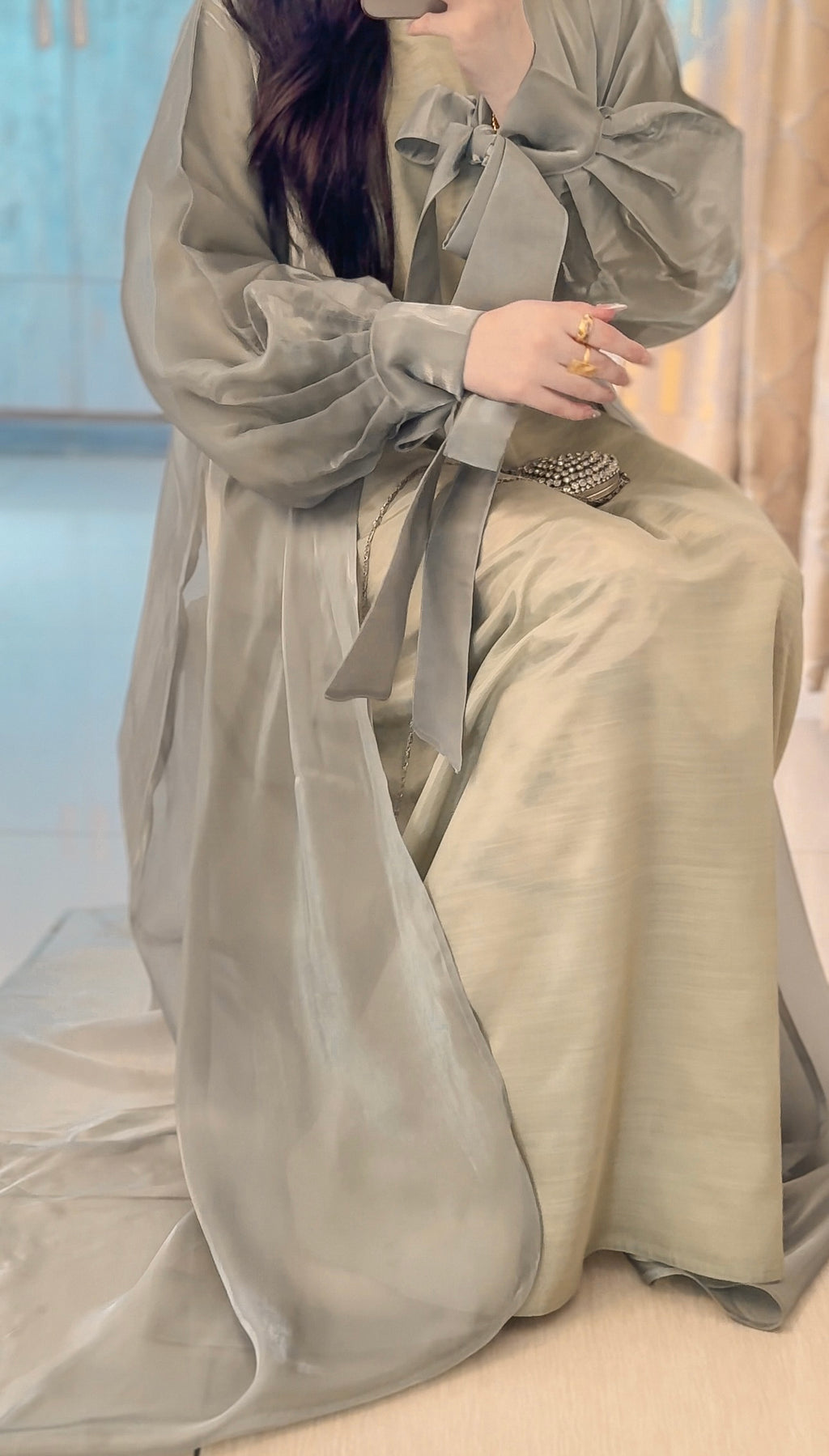 Order Zareen Beevaa Zamrud Green Abaya Online in Pakistan