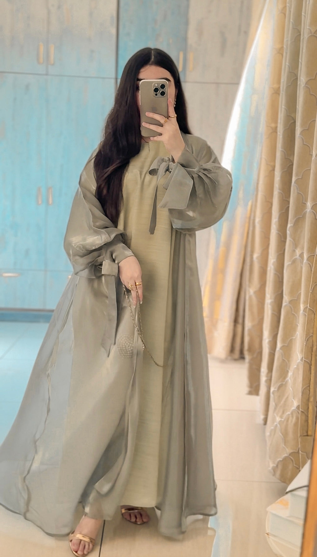 Order Zareen Beevaa Zamrud Green Abaya Online in Pakistan