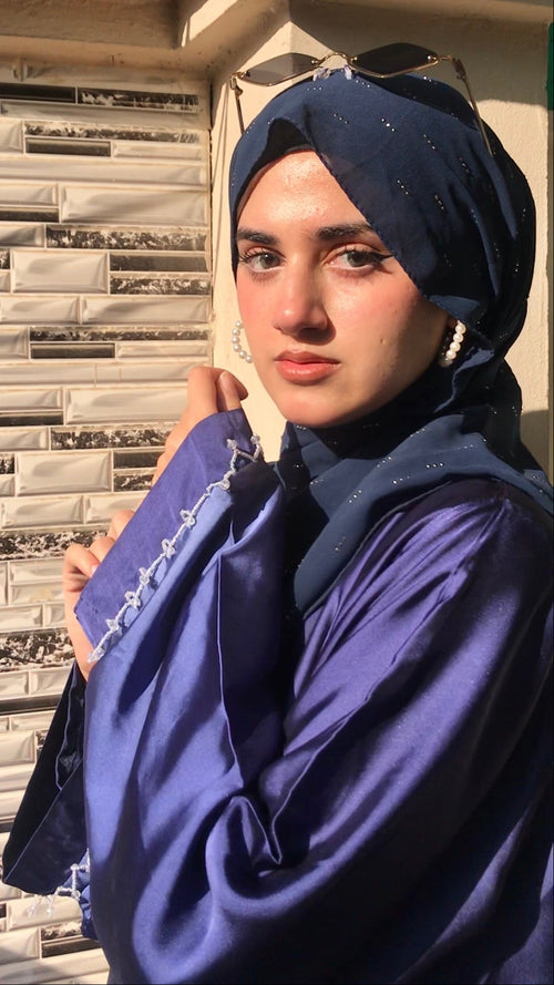 Buy Royal Blue Abaya Online 